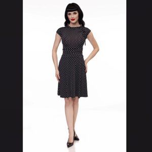 Retrolicious Bridget Bombshell polka dot dress